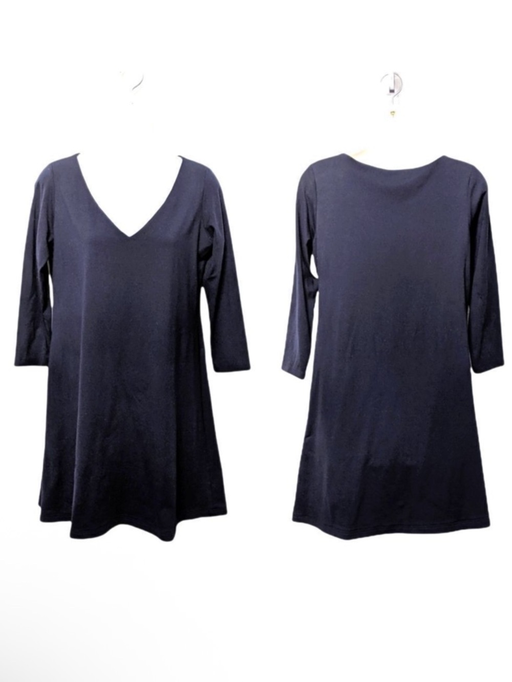 SUSANA MONACO V-Neck 3/4 Sleeve Dress M